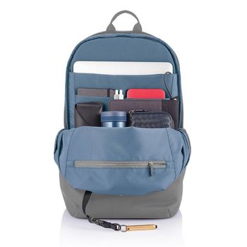 Backpack Bobby Soft, anti-theft, P705.792 for Laptop 15.6" & City Bags, Gray 