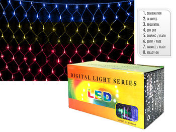 Luminite de Craciun "Plasa-trapezoidala" 400LED multicolore, 2X1.5X4.2m 