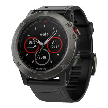 купить Часы Garmin Fenix 5X Sapphire - Slate grey with black band, 010-01733-01 в Кишинёве 