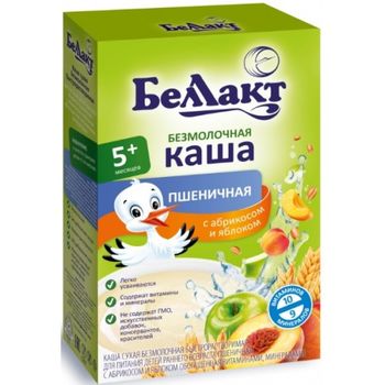 cumpără Bellact terci din grîu fără lapte cu caise și mere, 5+ luni, 200 g în Chișinău 