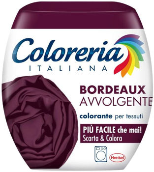 Coloreria Italiana Bordeaux Avvolgente vopsea pentru materiale textile, culoare Bordeaux Inchis, 350 g 