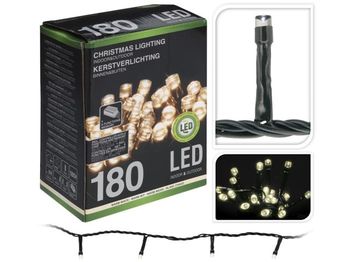 Luminite de Craciun "Fir" 180LED alb-cald, 18m fir verde, 8reg, in/out 