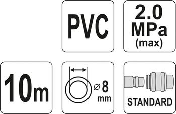 cumpără Furtun aer comprimat cuple rapide 8mm*10m în Chișinău 