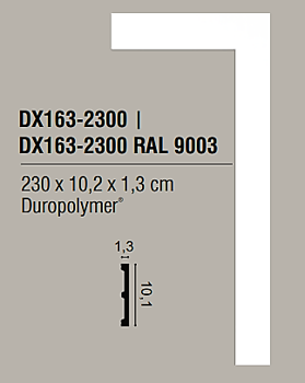 DX163-2300 ( 10,2 x 1.3 x 230 см) 