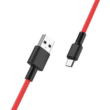 Hoco Cable USB to Micro USB X29 Superior 2A 1m, Red 