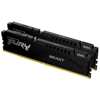 32GB DDR5-4800MHz  Kingston FURY Beast (Kit of 2x16GB) (KF548C38BBK2-32), CL38-38-38, 1.1V, Black 