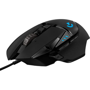 Мышь игровая беспроводная Logitech G502 Lightspeed HERO Wireless Gaming Mouse, Sensor HERO 25K, Resolution:100–25,600 dpi, Connection: Wired/Wireless, 910-005567 (mouse fara fir/беспроводная мышь)