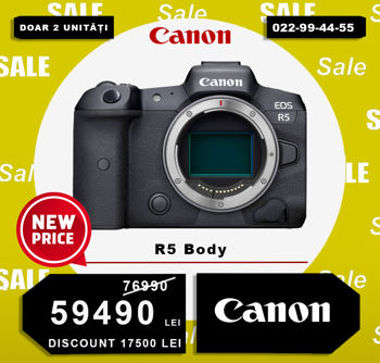 Canon R5 body (DISCOUNT 17500 lei) 