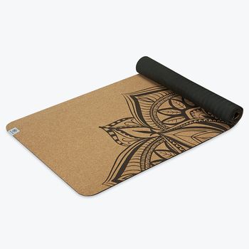 Коврик для йоги пробковый 173x61x0.5 см TPE Gaiam Printed Cork Mandala 63495 (5826) 