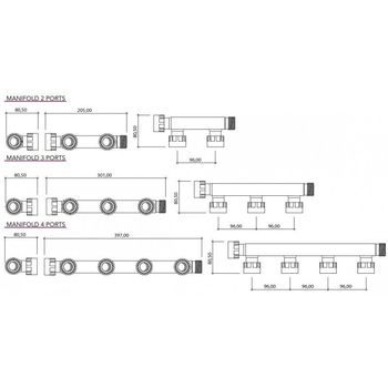 cumpără Ramificatie-distribuitor D. 1" FI/FE pentru 4 electrovane (irigare) în Chișinău 