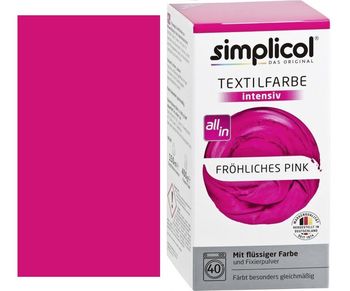 SIMPLICOL Intensiv - Fröhliches Pink, Краска для окрашивания одежды в стиральной машине, Fröhliches Pink 