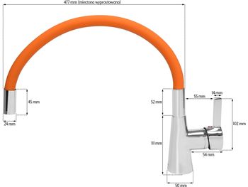 cumpără 75708 Robinet p-u bucatarie FLEXIBLE în Chișinău 