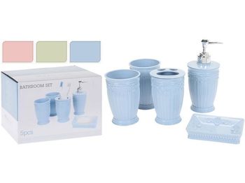 Set pentru baie din plastic Bathroom 5unităti 