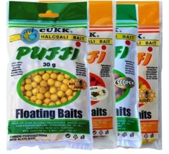 Aluat pufat Cukk Puffi Apro 30g (6-10mm) Portocaliu / Tutti-Frutti 