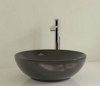 Villeroy&Boch Loop & Friends Lavoar cu montare pe blat 420 mm, ebony 