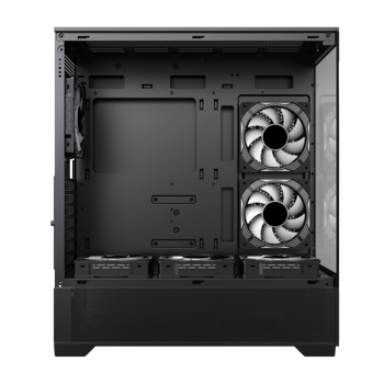 Case ATX GAMEMAX VISTA AB, w/o PSU, 0.6mm, 6x120mm ARGB fans, Dual TG, USB3.0, Type-C, Black 