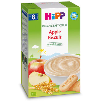 Каша органическая Hipp зерновая с печеньем и яблоком (8+ мес.), 200 г 