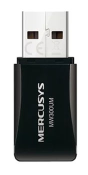 USB2.0 Mini Wireless N LAN Adapter MERCUSYS "MW300UM", 300Mbps 