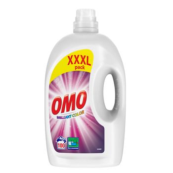 Detergent lichid Omo Brilliant Color, 5 L, 100 spălări 