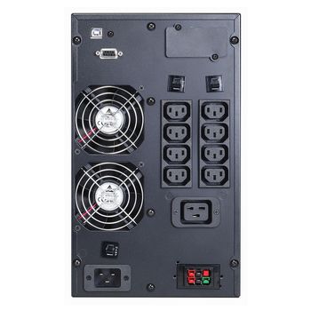 UPS PowerCom MAC-1000, Tower, 1000VA/1000W, Online, LCD, USB,SNMP SLOT, Ex. Batt. Connector,2xSchuko 