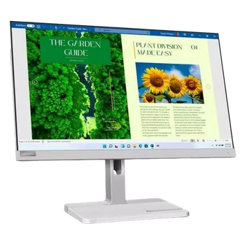 23.8" LENOVO L24m-40, Silver,IPS,1920x1080,100Hz,FreeSync,4ms,250cd,CR1300:1,D-Sub+HDMI,Spkrs,Pivot 