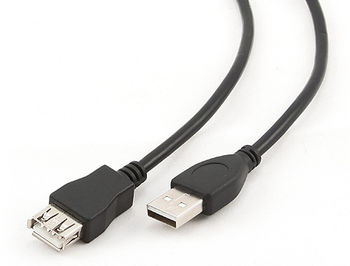 Gembird CCF-USB2-AMAF-6 Premium quality USB 2.0 extension A-plug A-socket cable 1.8m with ferrite core