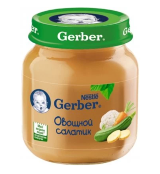 Pireu Gerber Salată din legume (4+ luni), 80 g 