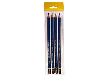 Набор простых карандашей 4шт 6B 