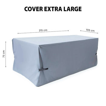 Защитный чехол для уличной мебели Nardi COVER EXTRA LARGE smoke 37000.04.204 (Защитный чехол для уличной мебели Nardi для сада и террасы)