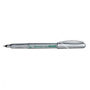 Маркер Centropen Silver  1 мм, серебро 