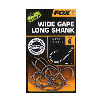 Set cirlige Fox Edges Super Wide Gape Long Shank Nr 6 