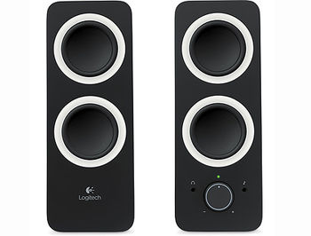 Колонки Logitech Z200 Stereo Speakers Midnight Black 2.0, ( RMS 5W, 2x2.5W satel.), 980-000810 (boxe sistem acustic/колонки акустическая сиситема)
