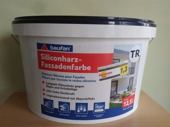 Vopsea siliconică pentru fațade 12.5L. Siliconharz- Fassadenfarbe BF122136 