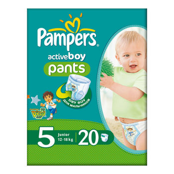 cumpără Pampers (5) Active baby boy pants Junior 12-18kg N20 în Chișinău 