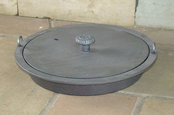 Сковорода чугунная с крышкой (диаметр 330 мм) 