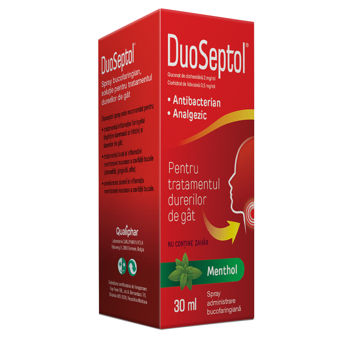 cumpără DuoSeptol Menthol 2 mg/ml, 0,5 mg/ml spray bucofaringian  30 ml în Chișinău 