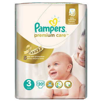 cumpără Pampers (3) SMP Premium Care Midi 20 în Chișinău 