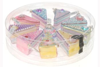 Decoratiune pentru brad "Torta" 6cmX9cm, sticla 