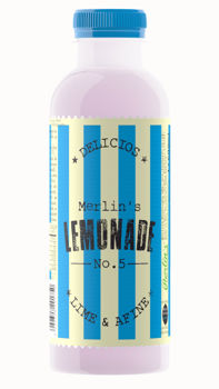 Merlin's Lemonade No.5 lime & blueberry, 0,6 L 