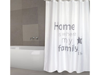 Perdea pentru dus 180X200cm MSV Premium "Home" 