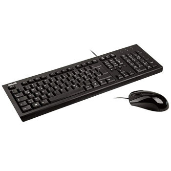 Клавиатура + мышь ASUS U2000 Black Keyboard + Mouse USB 90-XB1000KM000U0 (ASUS) (set fara fir tastatura+mouse/беспроводная клавиатура+мышь в комплекте)