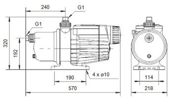 Pompă centrifugală Grundfos MQ3-35 B A-O-A-BVBP 