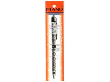 Ручка гелевая PS-007 soft ink 0.5mm (ф), синяя, серебристая 
