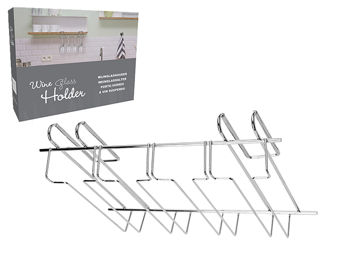 Держатель для бокалов навесной NVT 35X25X8cm, металл 