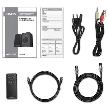 Speakers SVEN "MC-30" Black, 200w, Bluetooth, Remote Control, 3.5mm jack 