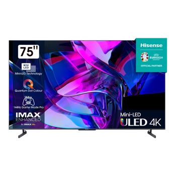 75" LED SMART TV Hisense 75U7KQ, Mini LED 3840x2160, VIDAA OS, Gray 