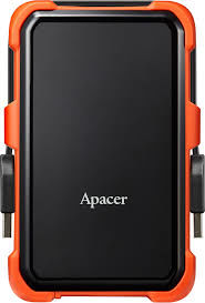 купить 2.0TB (USB3.1) 2.5" Apacer AC630 Military-Grade Shockproof Hard Drive, Black-Orange (AP2TBAC630T-1) в Кишинёве 