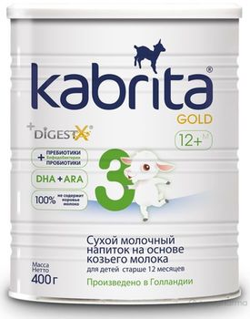 купить Kabrita Gold 3 смесь на основе козьего молока, 12+мес. 400г в Кишинёве 