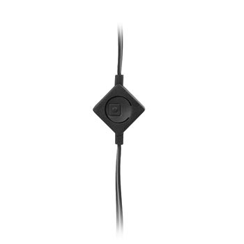 Earphones SVEN E-290M, Black-Silver, with Microphone, 4pin 3.5mm mini-jack 