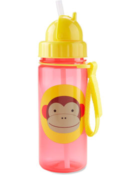 Бутылочка с трубочкой Skip Hop Zoo Monkey 380 ml 